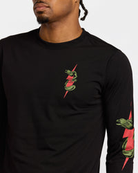 RVCA SHOCK SQUAD LONG SLEEVE - BLK