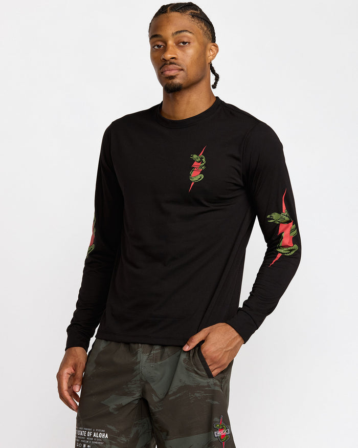 RVCA SHOCK SQUAD LONG SLEEVE - BLK