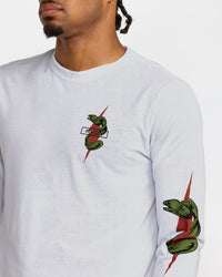 RVCA SHOCK SQUAD LONG SLEEVE - WHT