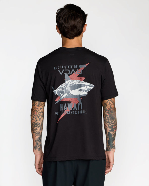 RVCA TIGER SHARK SS TEE - BLK