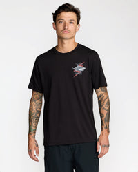 RVCA TIGER SHARK SS TEE - BLK