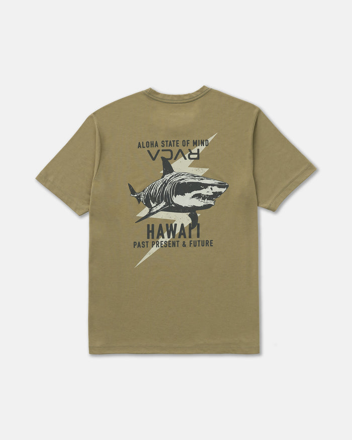 RVCA TIGER SHARK SS TEE - CVG