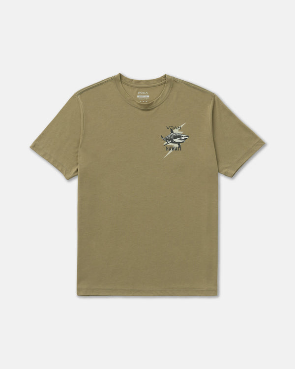 RVCA TIGER SHARK SS TEE - CVG