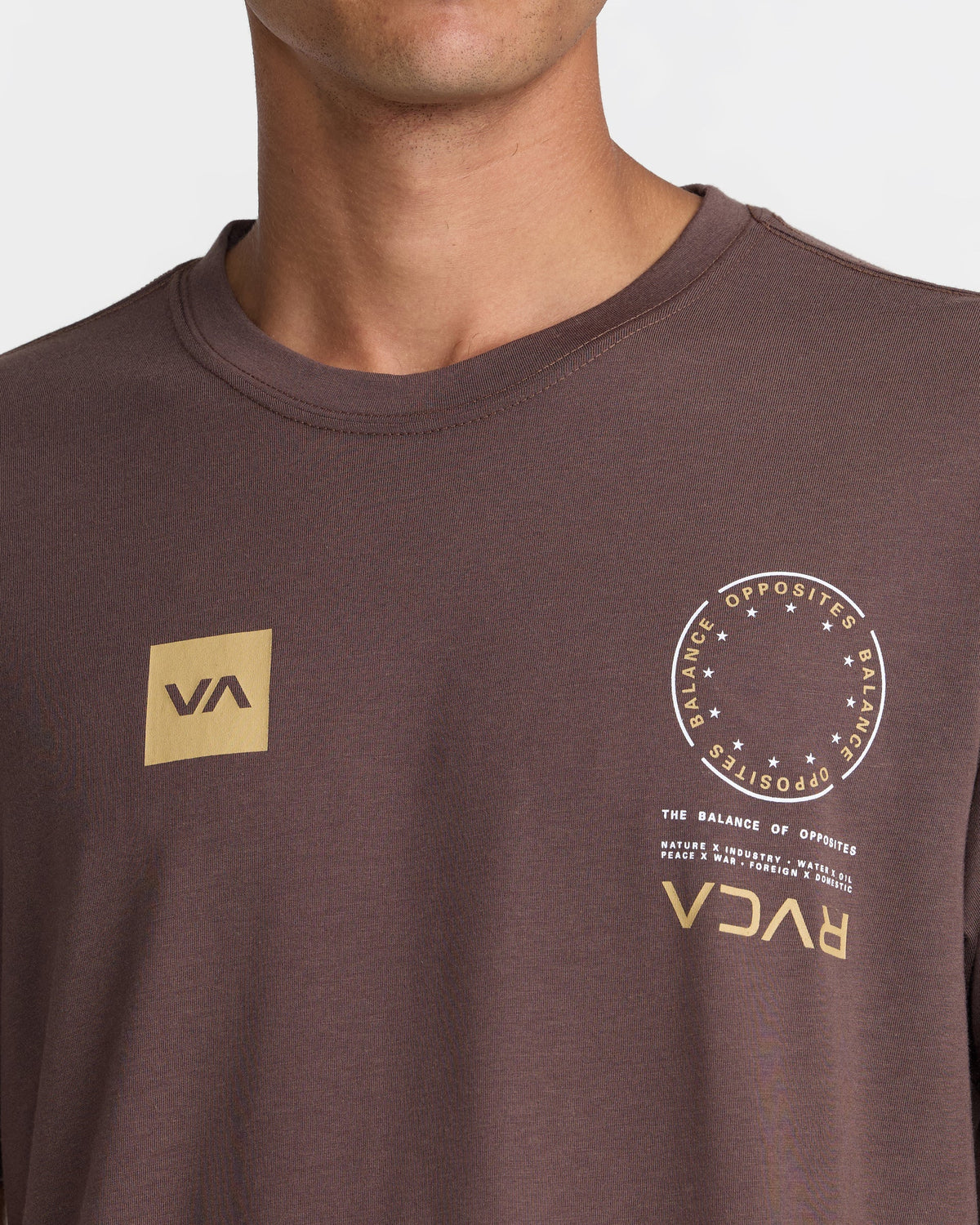 RVCA VA MARK 2 SHORT SLEEVE - MOCHA