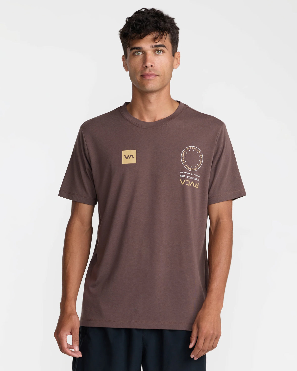 RVCA VA MARK 2 SHORT SLEEVE - MOCHA