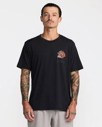 RVCA KALEB TIGER SHORT SLEEVE - BLK