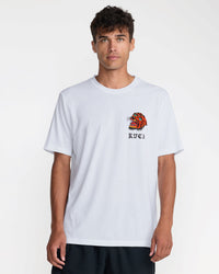 RVCA KALEB TIGER SHORT SLEEVE - WHT