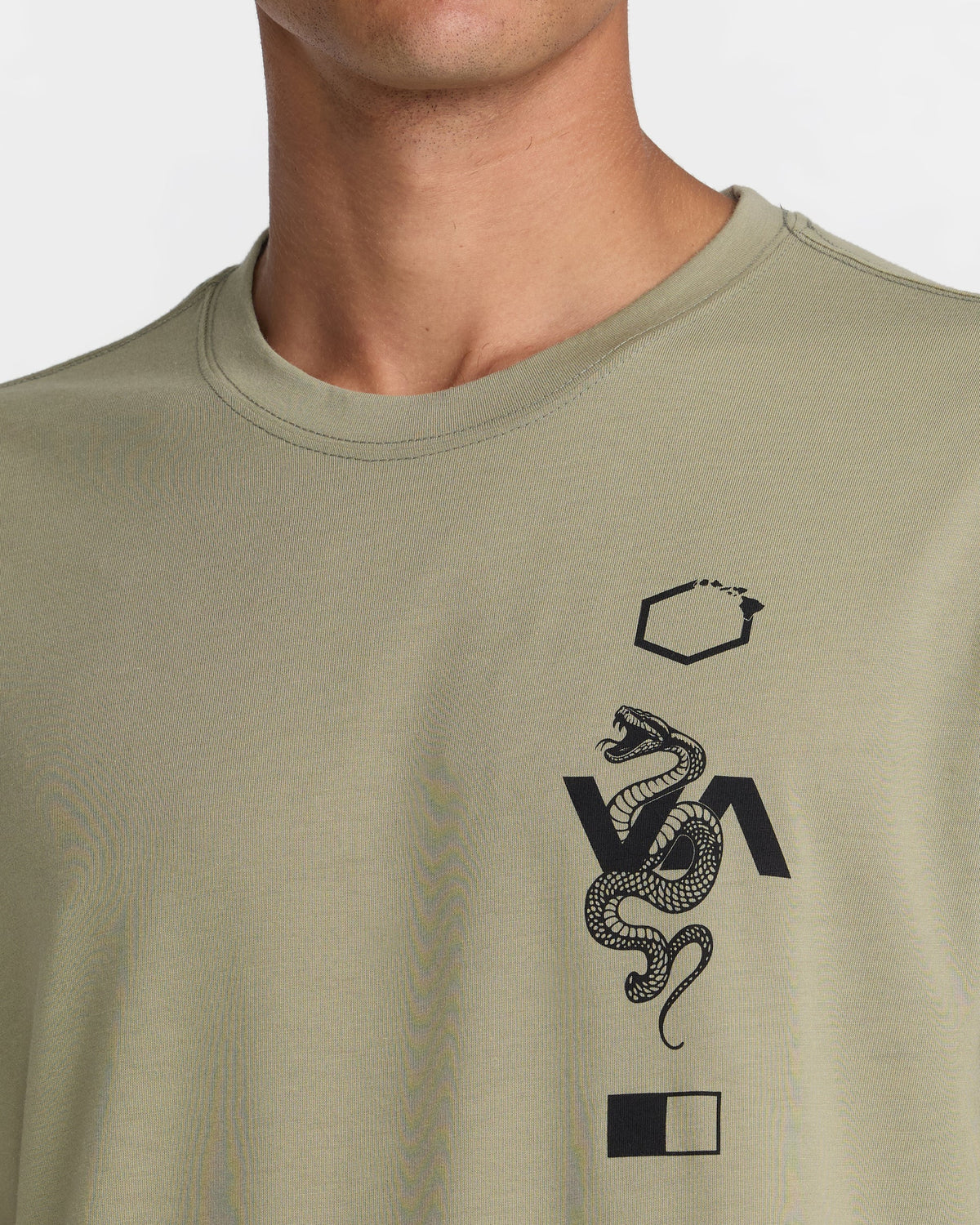 RVCA BARRON VENOM SHORT SLEEVE - CVG