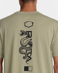 RVCA BARRON VENOM SHORT SLEEVE - CVG
