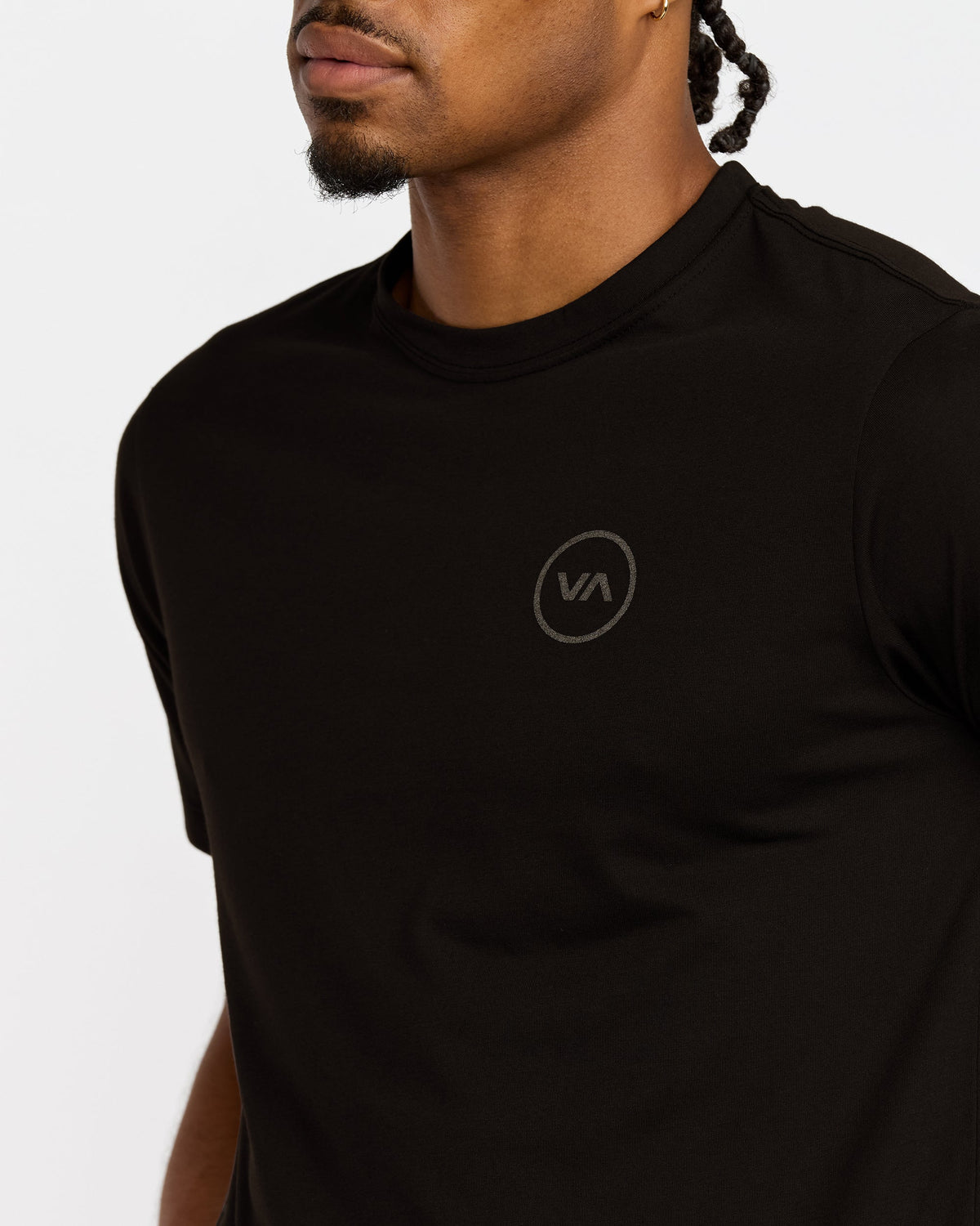 RVCA 2X REFLECTIVE SHORT SLEEVE TEE - BLK