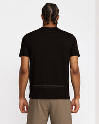 RVCA 2X REFLECTIVE SHORT SLEEVE TEE - BLK