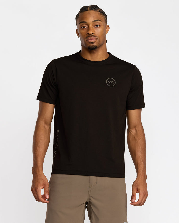 RVCA 2X REFLECTIVE SHORT SLEEVE TEE - BLK