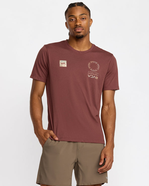 RVCA VA MARK FILL SHORT SLEEVE TEE - RDE