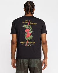 RVCA SHOCK SQUAD SHORT SLEEVE TEE - BLK