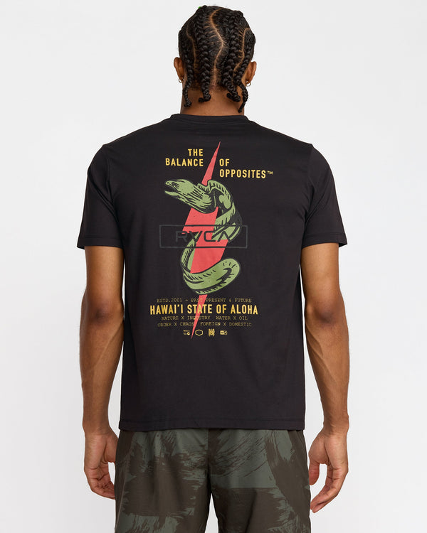 RVCA SHOCK SQUAD SHORT SLEEVE TEE - BLK