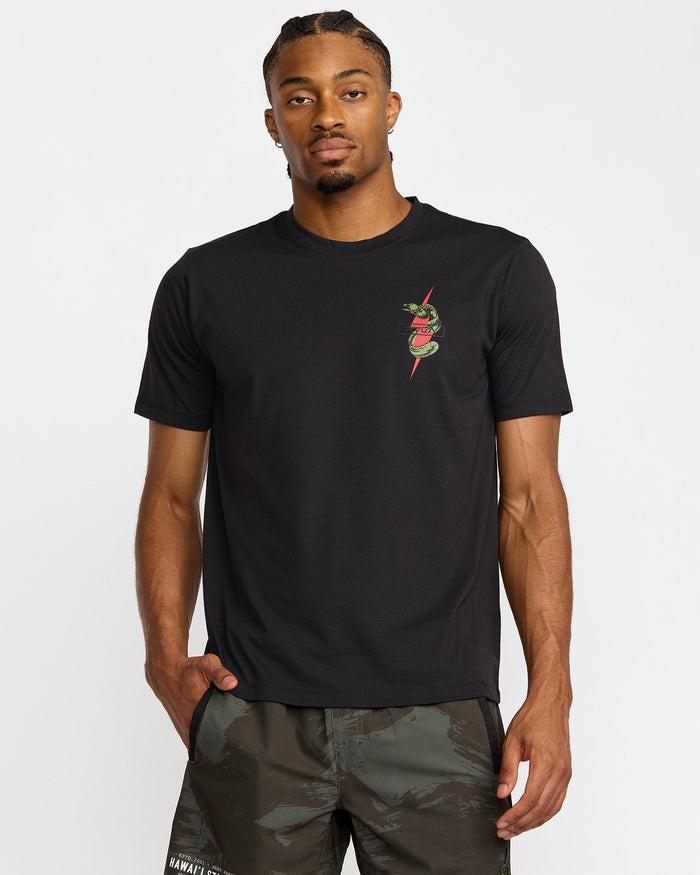 RVCA SHOCK SQUAD SHORT SLEEVE TEE - BLK
