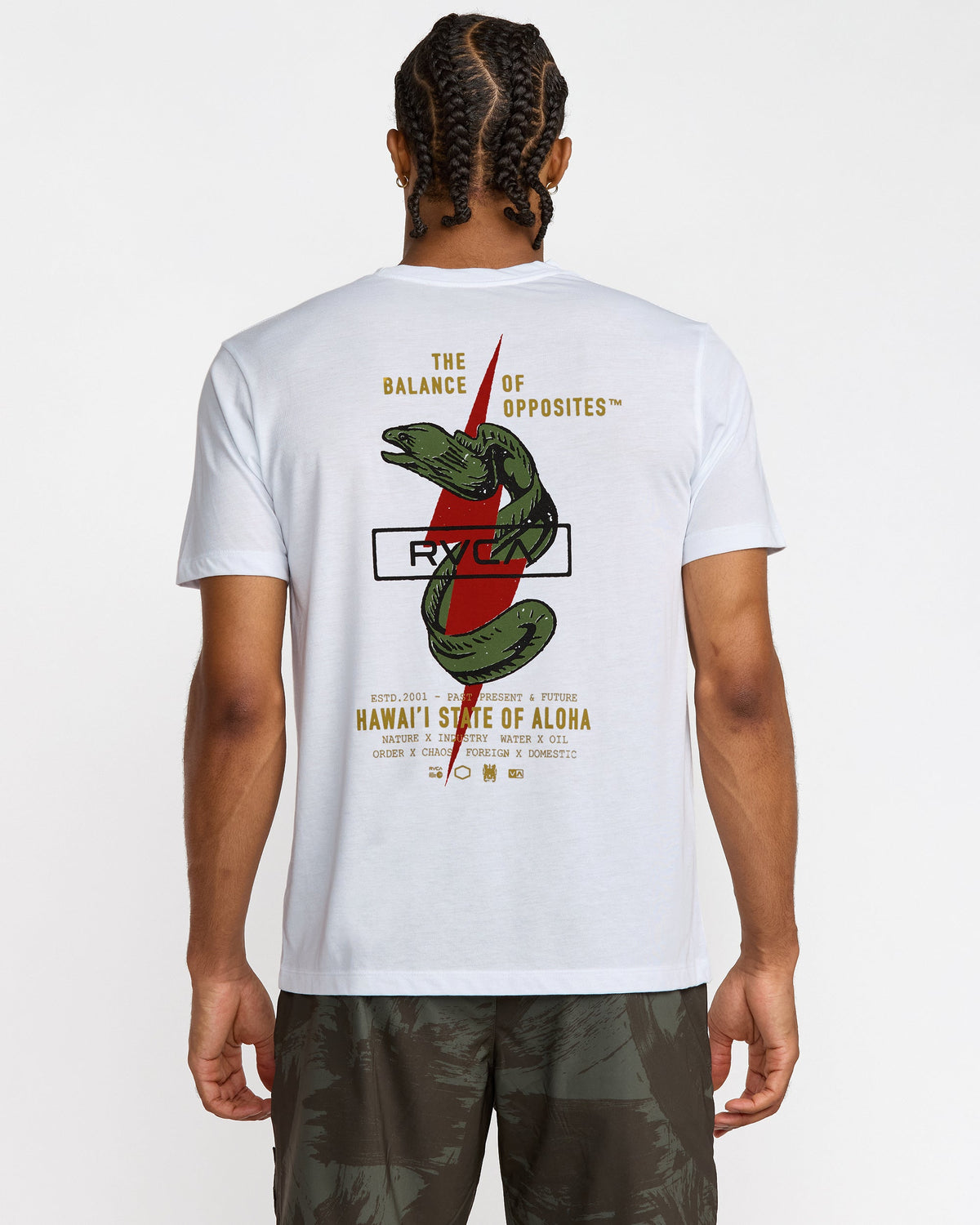 RVCA SHOCK SQUAD SHORT SLEEVE TEE - WHT