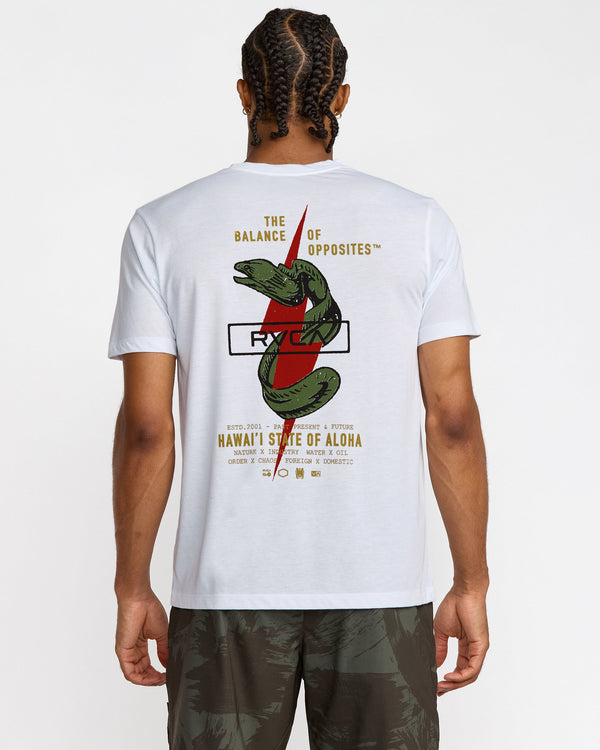 RVCA SHOCK SQUAD SHORT SLEEVE TEE - WHT