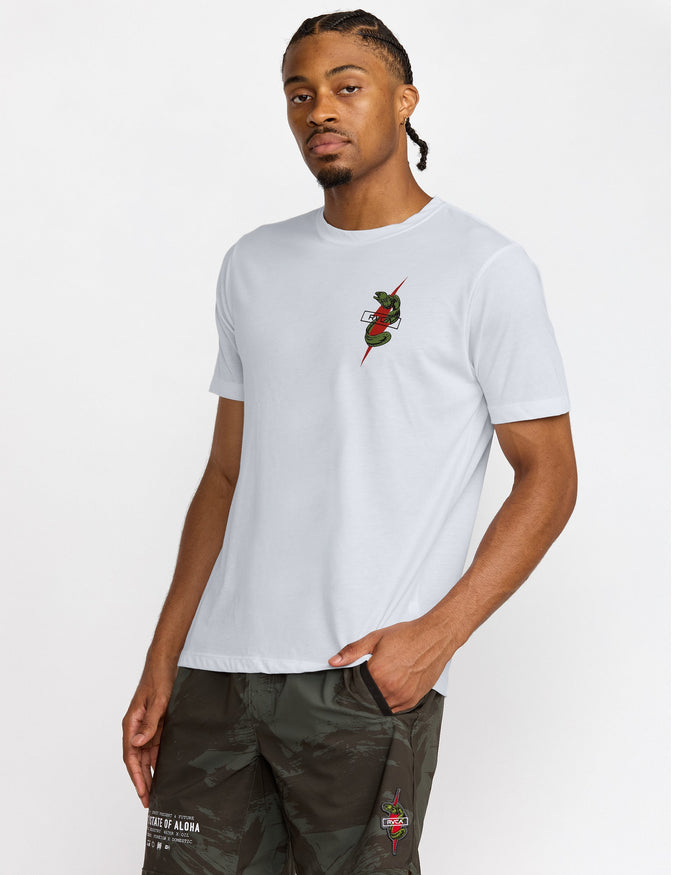 RVCA SHOCK SQUAD SHORT SLEEVE TEE - WHT
