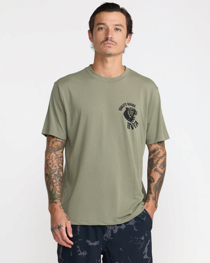 RVCA BIG CAT SHORT SLEEVE TEE - CAMO