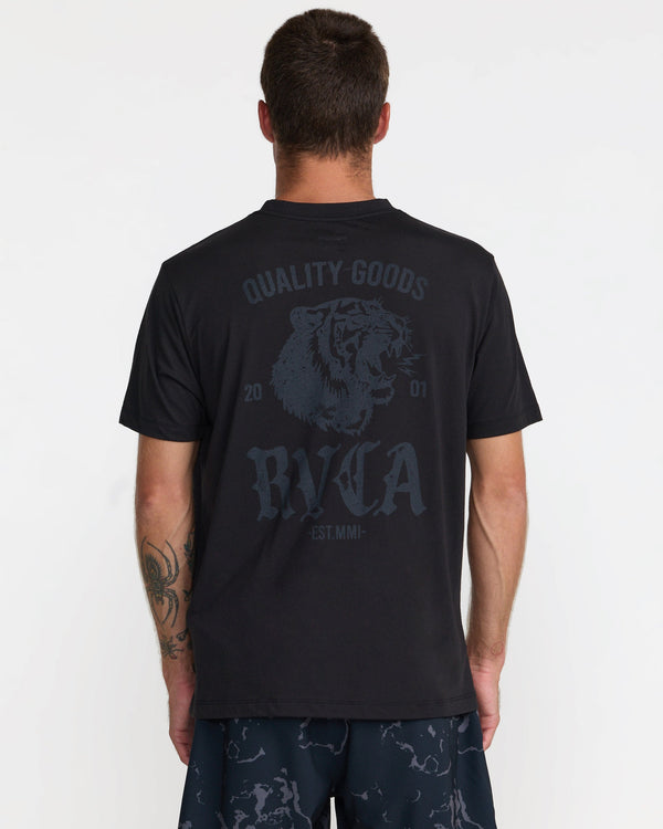 RVCA BIG CAT SHORT SLEEVE TEE - BLK