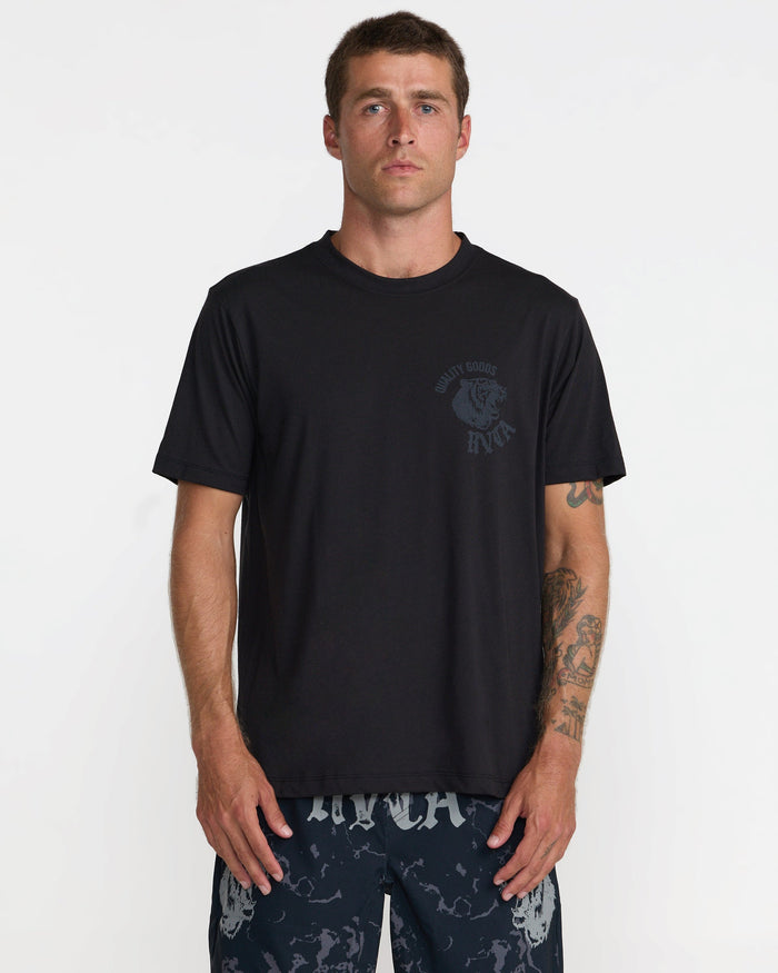 RVCA BIG CAT SHORT SLEEVE TEE - BLK