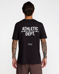 RVCA ATHLETIC DEPARTMENT SS TEE - BLK