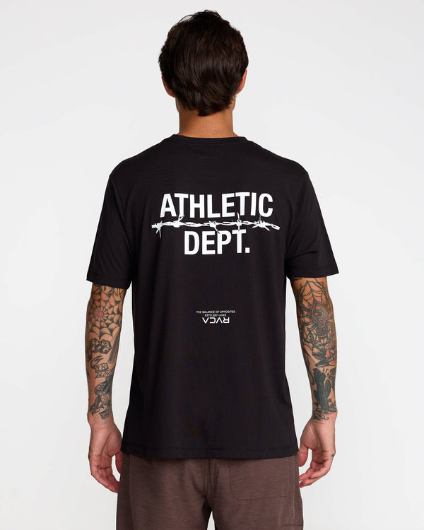 RVCA ATHLETIC DEPARTMENT SS TEE - BLK