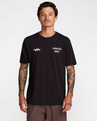 RVCA ATHLETIC DEPARTMENT SS TEE - BLK