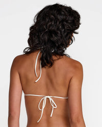 RVCA BRYCE BAKER HALTER TRIANGLE BIKINI TOP - NAT