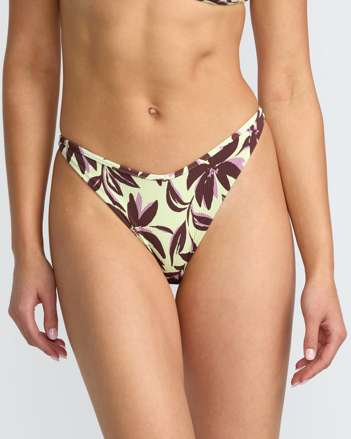 RVCA PARADISO BINDED ULTRA SKIMPY BIKINI BOTTOM - LNT