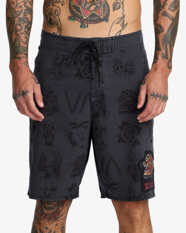 RVCA KALEB BOARDSHORT - BLK