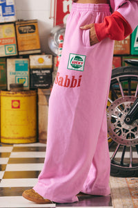 SABBI WIDE LEG SWEAT PANT - PINK