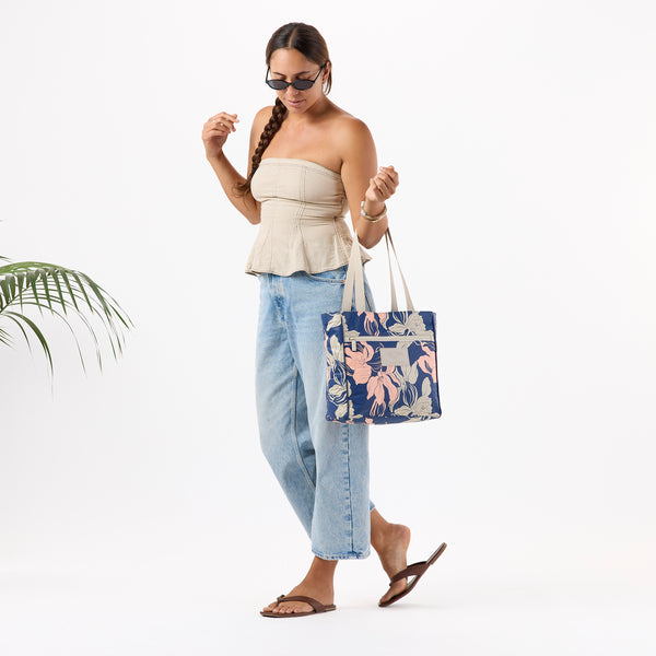 ALOHA COLLECTION GO-TO TOTE / HOALOHA / NAVY