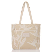 ALOHA COLLECTION GO-TO TOTE / PARADISE TINY STRIPE / ICED COFFEE SANDSTONE