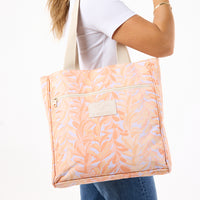 ALOHA COLLECTION DAILY TOTE / LEI STAND / PEACHY