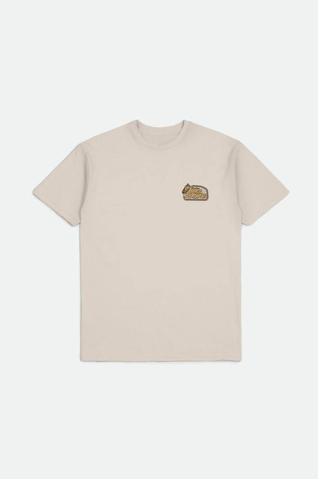 BRIXTON BASS BRAINS BOAT S/S STANDARD TEE - CREAM