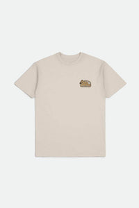 BRIXTON BASS BRAINS BOAT S/S STANDARD TEE - CREAM