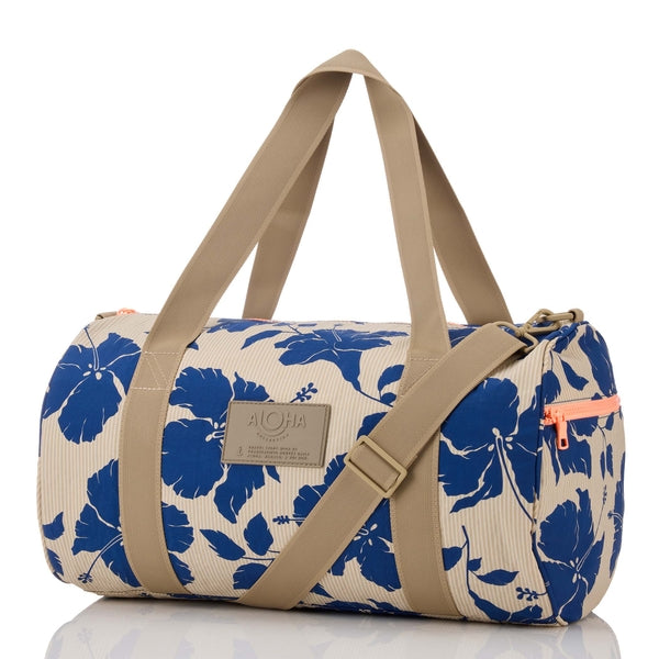 ALOHA COLLECTION SPORTY DUFFLE / SALINA TINY STRIPE / NAVY