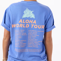 ALOHA COLLECTION TEE / ALOHA WORLD TOUR / BLUE
