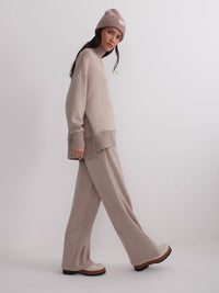 VARLEY THE EXTRA WIDE LEG PANT 29.5" - TAUPE MARL