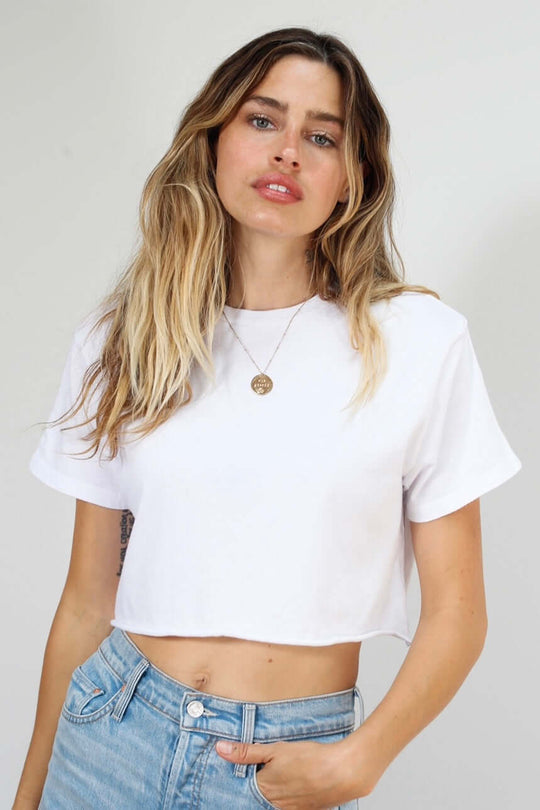 PERFECT WHITE TEE COURTNEY TEE - WHITE