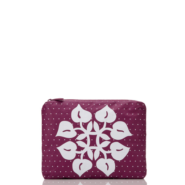 ALOHA COLLECTION SMALL / HILO DOT / WHITE PLUM
