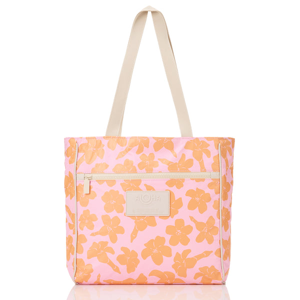 ALOHA COLLECTION GO-TO TOTE / PUAKENIKENI BUDS / PINK ORANGE