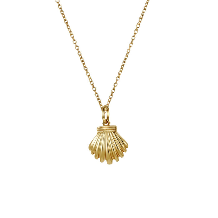 LOVE ME KNOT SUNRISE SHELL NECKLACE