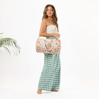 ALOHA COLLECTION SPORTY DUFFLE / TEXTILE CONE / BROWN SUGAR