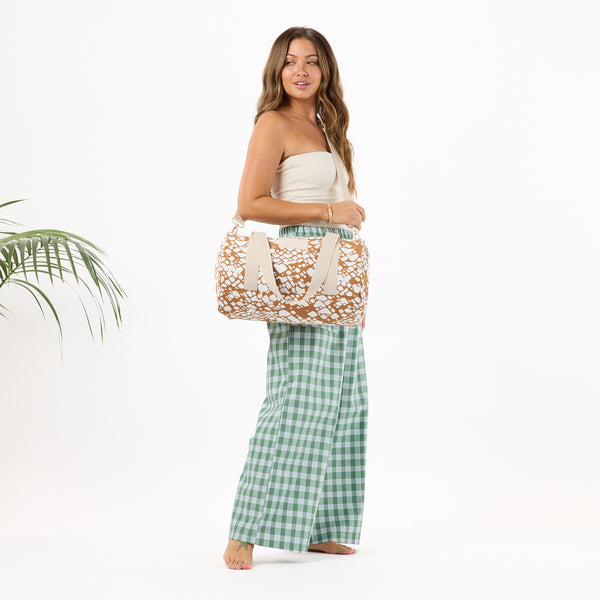 ALOHA COLLECTION SPORTY DUFFLE / TEXTILE CONE / BROWN SUGAR