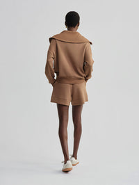 VARLEY CATHERINE HALF ZIP SWEAT - GOLDEN BRONZE