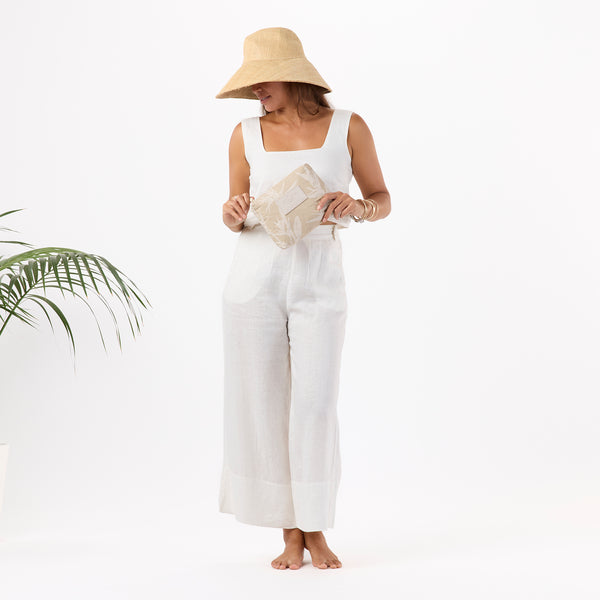 ALOHA COLLECTION SMALL / PARADISE TINY STRIPE / ICED COFFEE SANDSTONE