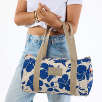 ALOHA COLLECTION SPORTY DUFFLE / SALINA TINY STRIPE / NAVY